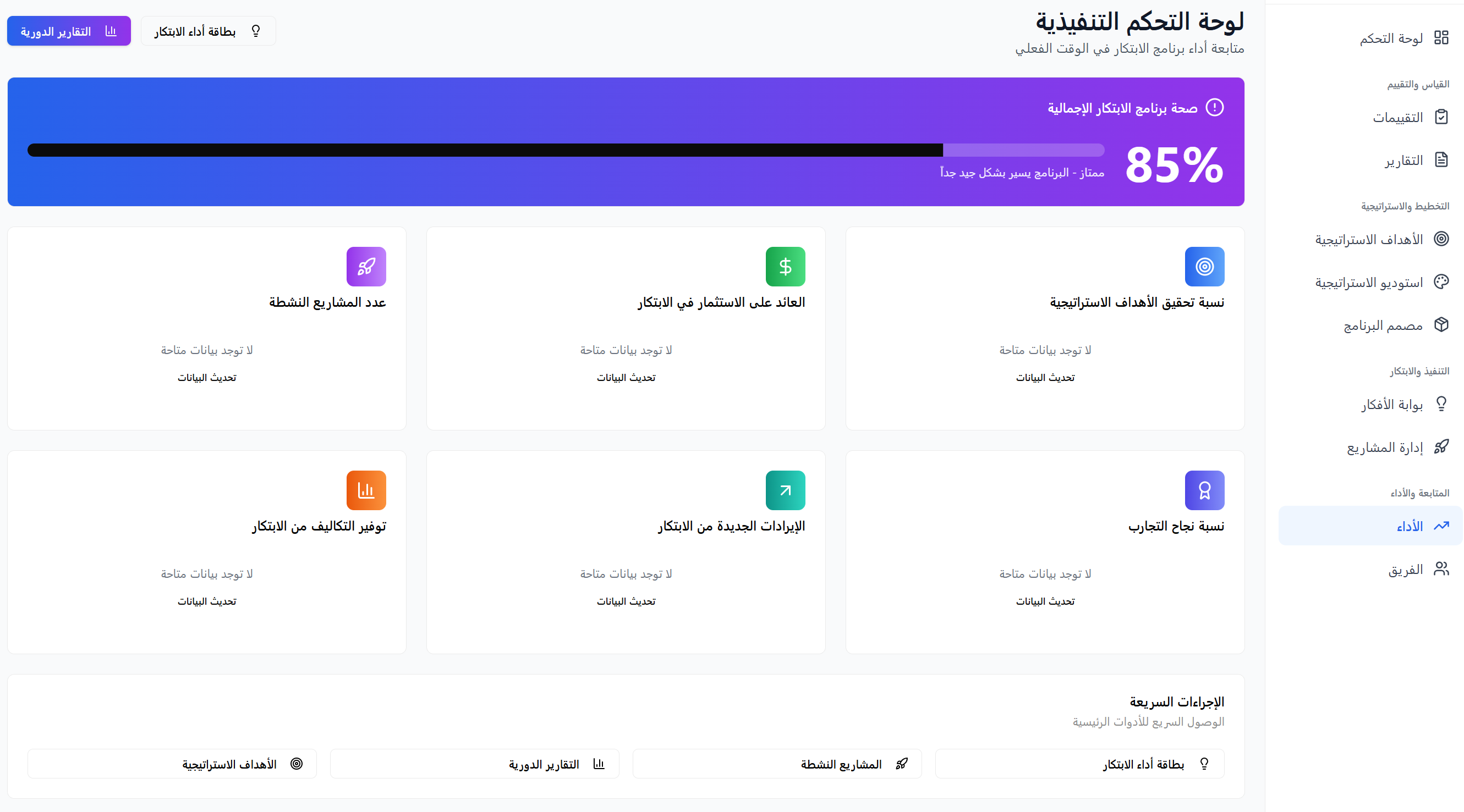 رصد استباقي للأداء - تفاصيل إضافية